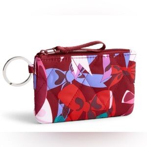 Vera Bradley Zip ID Case Bow Show Red NWT